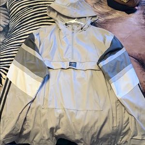 Adidas track jacket grey XL